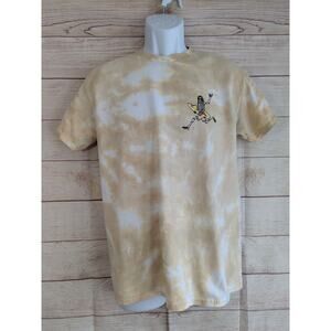 Call Your Mother T-Shirt Men's Large Beige Tie Dye Graphic Casual Good Vibes S/S